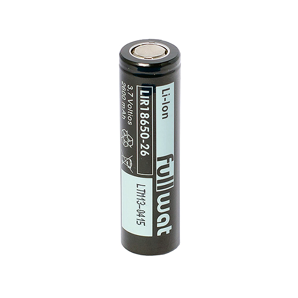 Pila Recargable LIR18650-26 Litio-ion 2600mA Flat