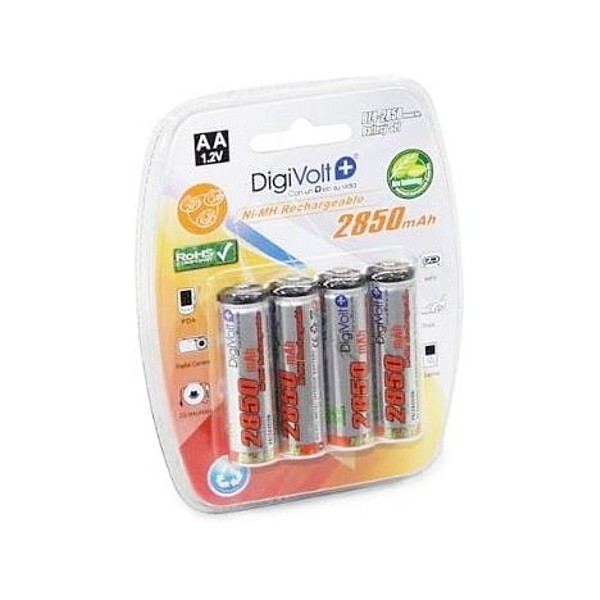Pila Recargable AA 2850mA (BL4) DIGIVOLT