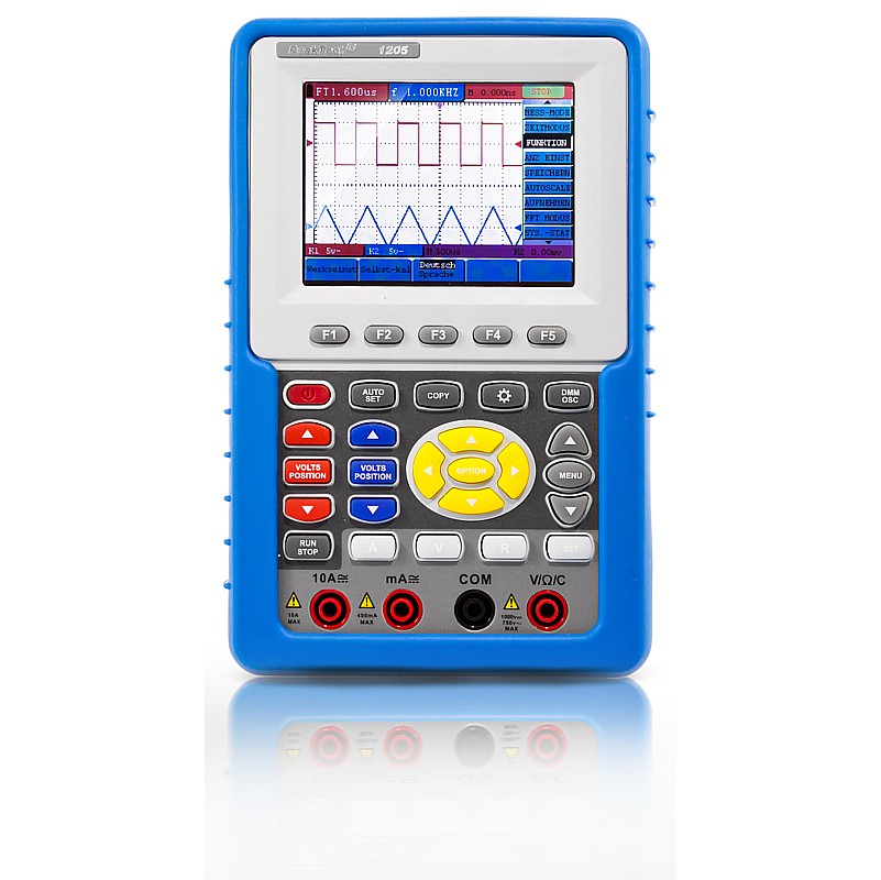 PeakTech® P 1205 Osciloscopio de Mano 20MHz/2 Canales, 100MS/s