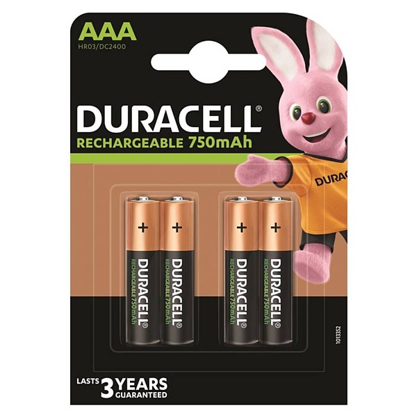 Pila Recargable AAA Ni-Mh 750mA (BL4) DURACELL