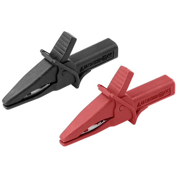 Juego pinzas cocodrilo c/toma 4mm CAT.III/1000V - 16A CA