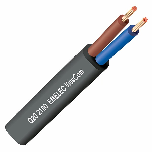 Manguera Plana H05VVH2-F 2x1,00 mm2 Negra (100mts)