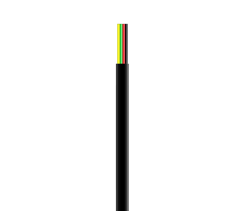 Cable Telefonico Plano 4 Vias Negro (100mts)