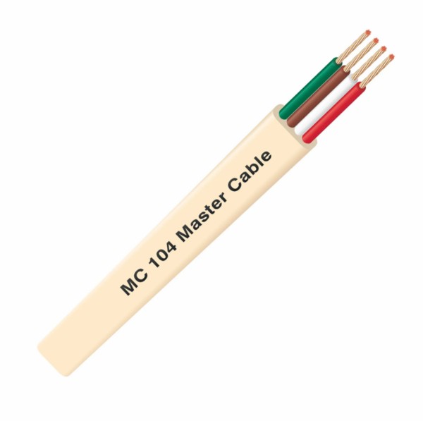 Cable Telefonico Plano 4 Vias Crema (100mts)