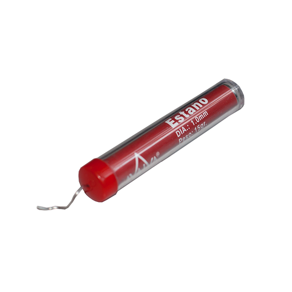 Hilo de estaño 60Sn-40Pb 1,0mm, tubo de 15g