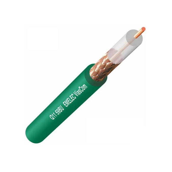 Cable Coaxial RG59/BU VERDE (100mts) Cu