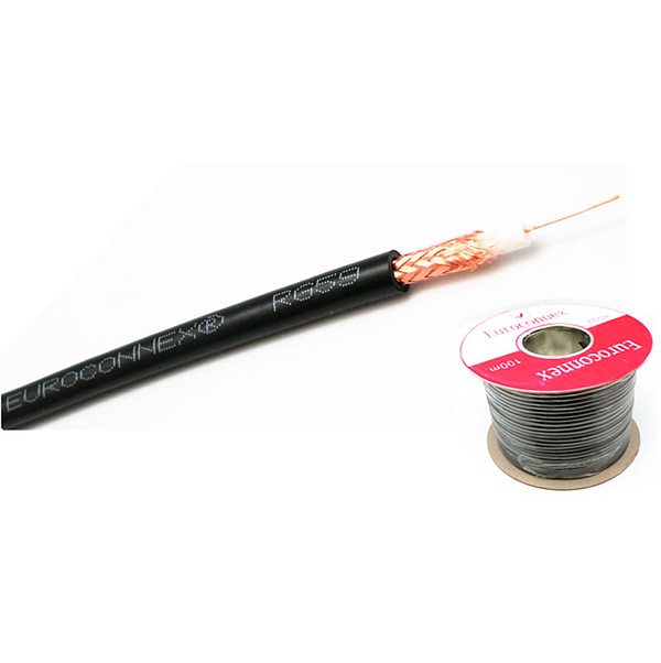 Cable Coaxial RG59 NEGRO (100mts) Cu/CCA