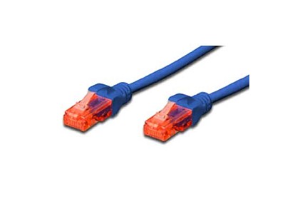 Latiguillo Cat6 UTP 2mts AZUL Cu