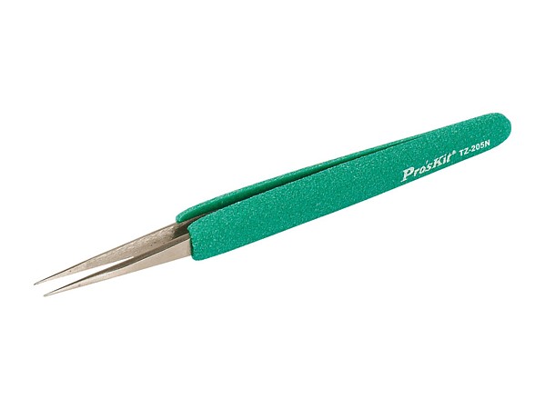 PINZA PRECISIÓN RECTA 140mm ANTIESTÁTICA TZ-205N