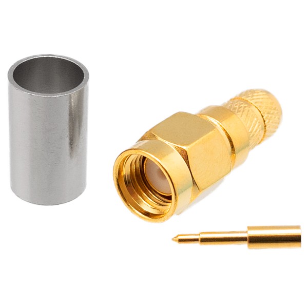 Conector SMA Macho LMR240 Crimpar