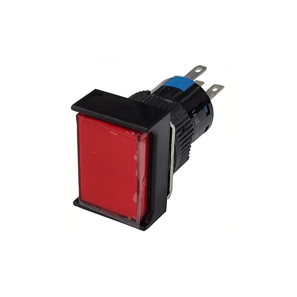 P423112 Interruptor Luminoso 12V 1CC Rojo M16 18x24mm