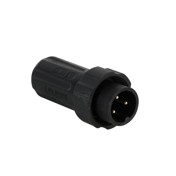 Conector 3 polos Macho 24V 10A IP68