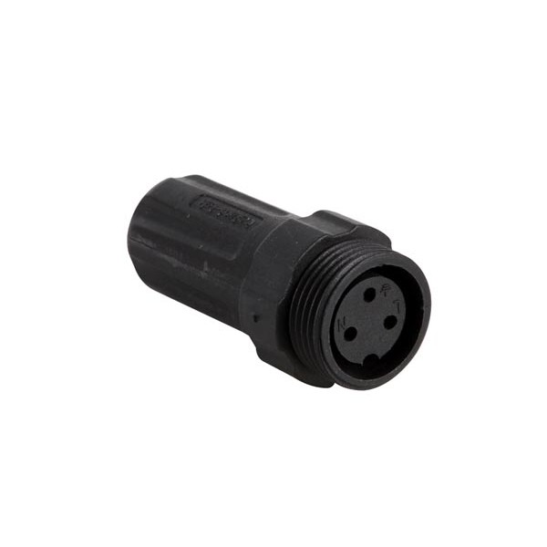 Conector 3 polos Hembra 24V 10A IP68