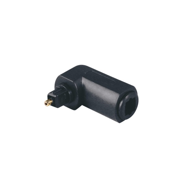 Adaptador Toslink Macho / Hembra Acodado