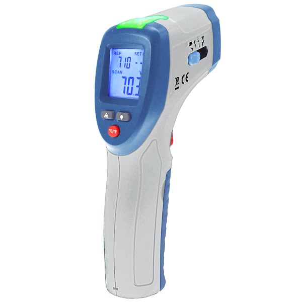 PeakTech® P 4945 Termómetro IR con indicador de color LED