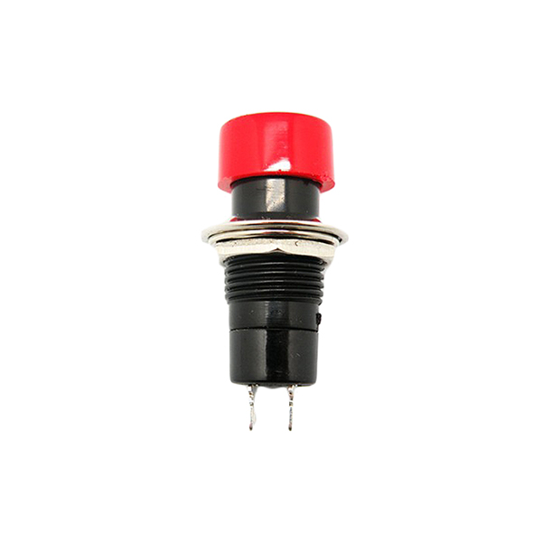 2163R PULSADOR ON-(OFF) 3A/125V M12Ø Rojo