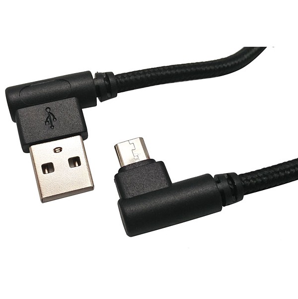 CABLE USB 2.0 A / Micro USB-B Acodados 1,5mts