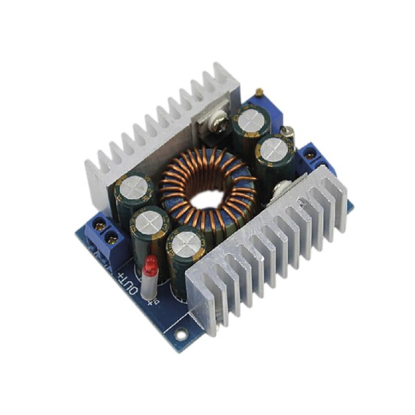 Reductor de voltaje DC/DC (step down) E:4,5-30V, S:1,25-30V, 0-7,5A