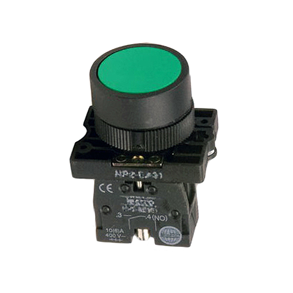 PUL618VS-NO Pulsador OFF-(ON) 10A/250V M22 Verde