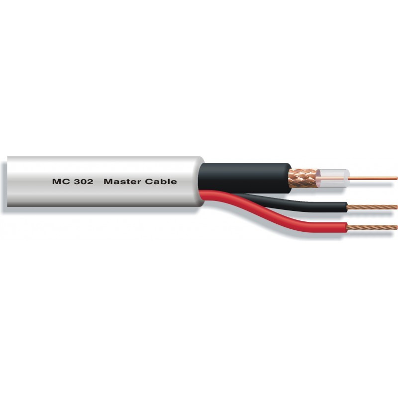 Manguera RG59 + 2x0,75mm2 alimentación Blanco
