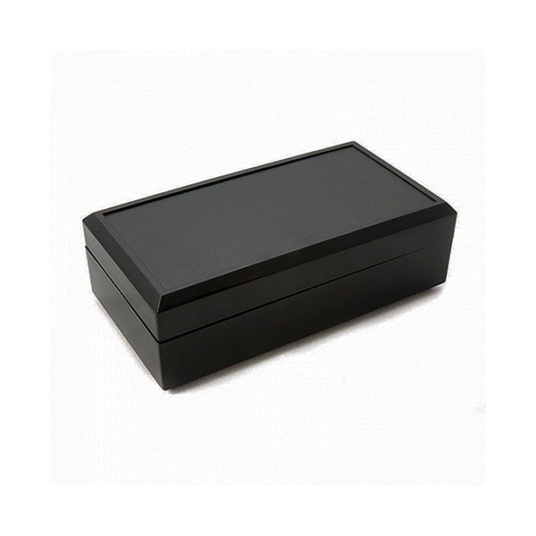 PP061BN CAJA RECTANGULAR DE ABS NEGRO (RAL 9005)  125x67x40mm