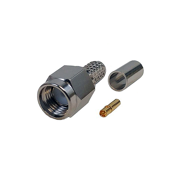 Conector RP/SMA Macho RG58 Crimpar