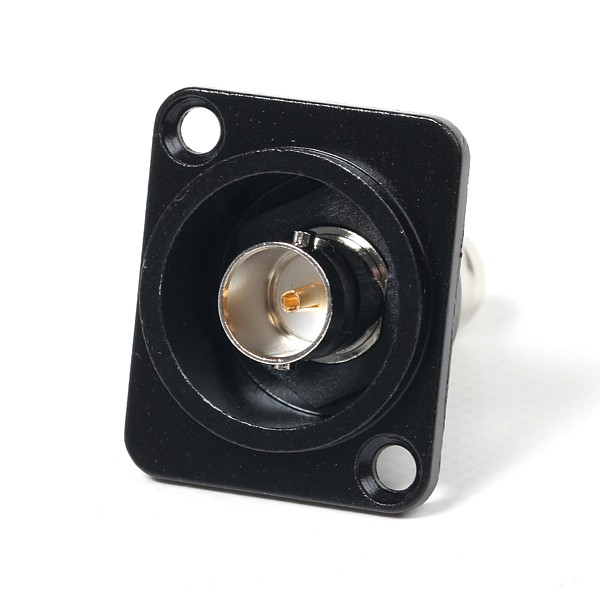 BNC Chasis Hembra-Hembra 3G SDI Tipo D Negro