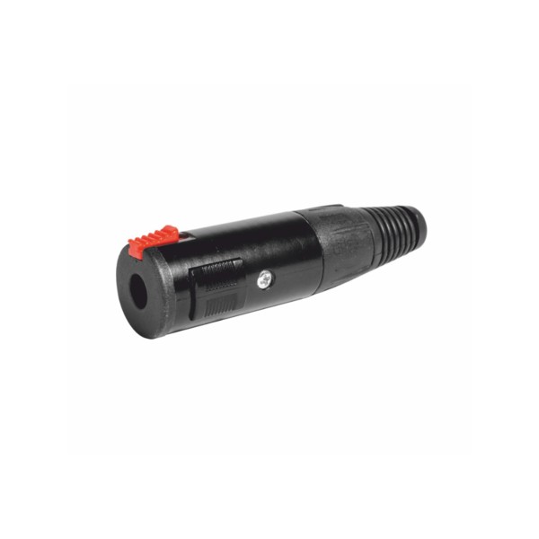 Jack 6,3St Hembra Metalico C/Retencion Negro