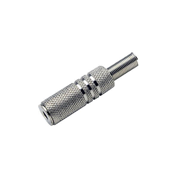 Jack 3,5mm St Hembra Metalico Niquelado