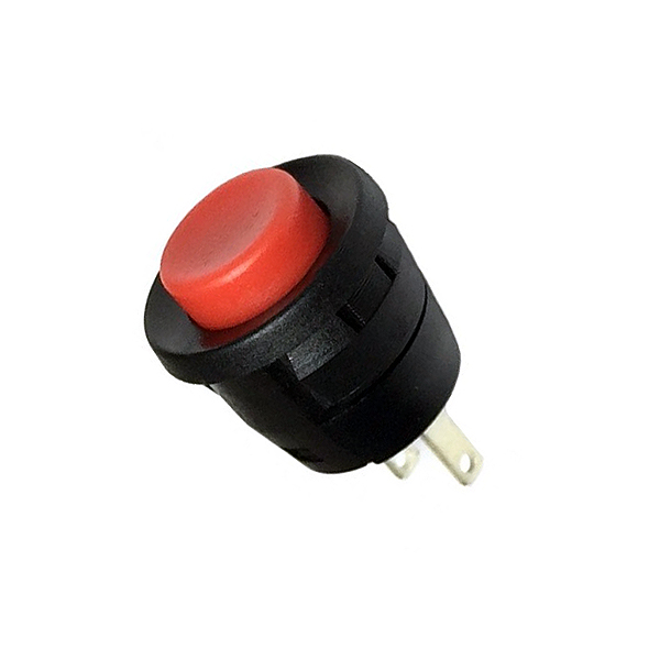 PULSADOR OFF-(ON) 2A/250V M17Ø ROJO