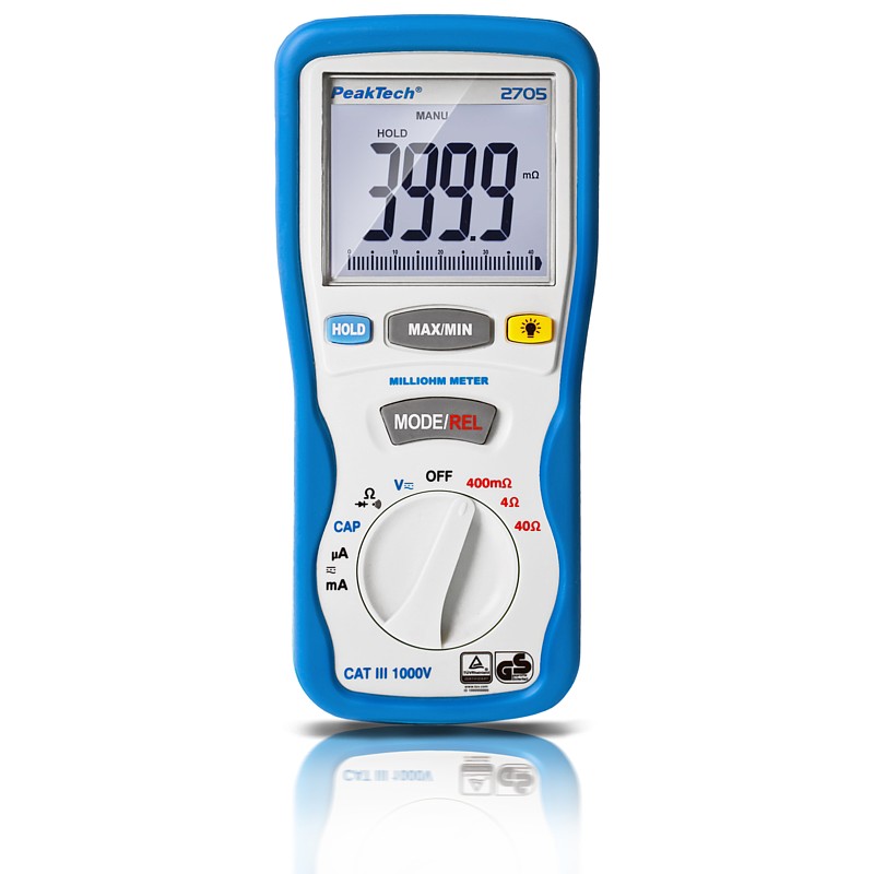 PeakTech P2705 Milióhmetro digital 4000 cuentas