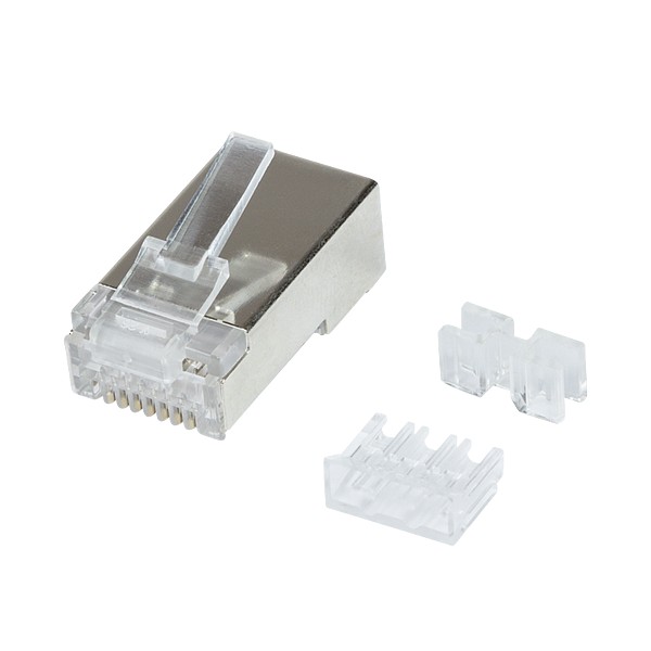 Conector RJ45 FTP Cat6A con guia suelta