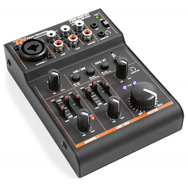 PDM-D301BT mezclador de 3 canales USB con tarjeta de sonido