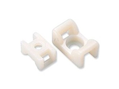 Base Fija Bridas 23x16mm Atornillada Negra