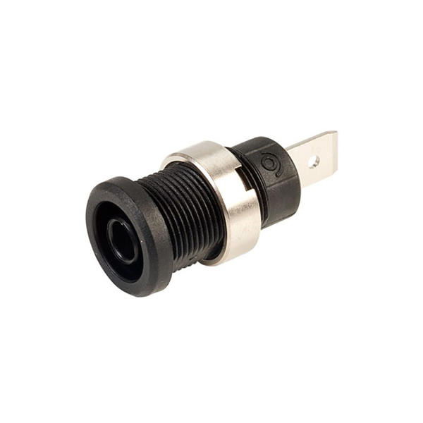 Hembrilla de Seguridad 4mm Negra PJP 36A 600V