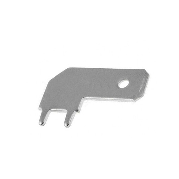 Faston Macho 6,3mm C.Impreso Acodado