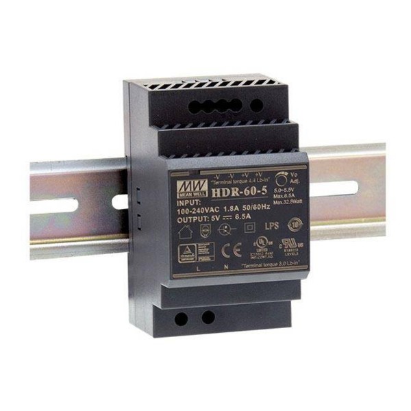 HDR-60-12 FUENTE CARRIL DIN 12VDC 60W