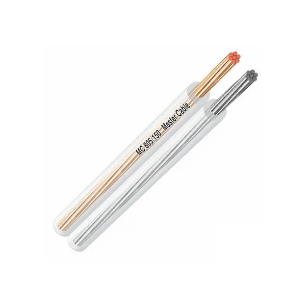 Cable de altavoz transparente 2x1,50mm2 CCA (100mts)