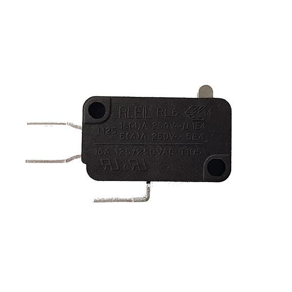 Microrruptor 28x16x10mm 16A/250Vac Sin Leva Faston 6,3mm