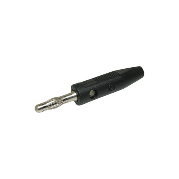 Banana 4mm 16A/250V Negra Flexible