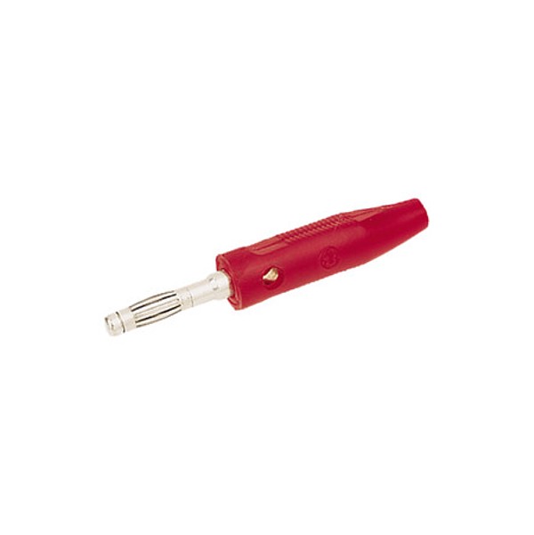 Banana 4mm 16A/250V Roja Flexible