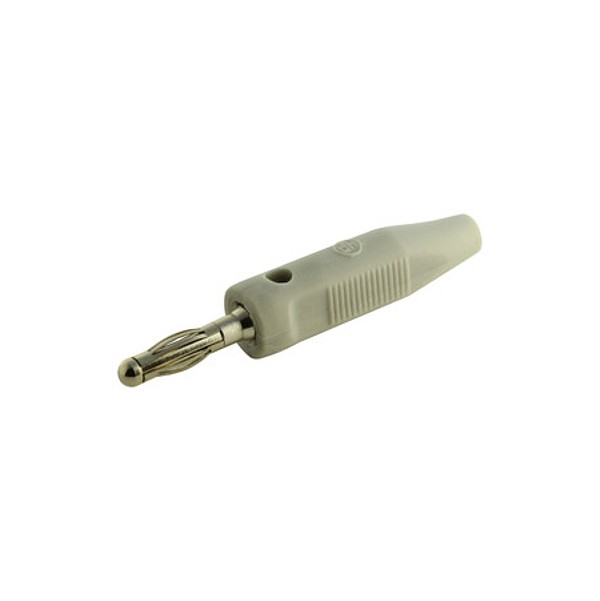 Banana 4mm 16A/250V Gris Flexible