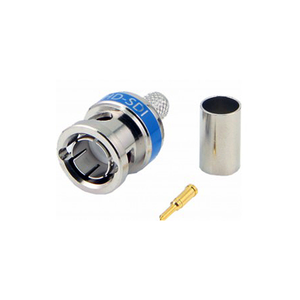 Conector BNC 75ohm HD-SDI / 3G-SDI 0.80/3.75/6.00 Crimpar