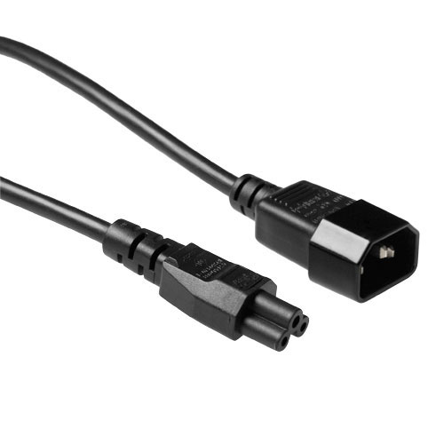 Cable alimentación C14 a C5 negro 2mts