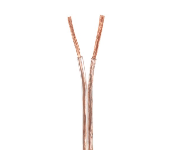 Cable de altavoz transparente 2x0,75mm2 CCA