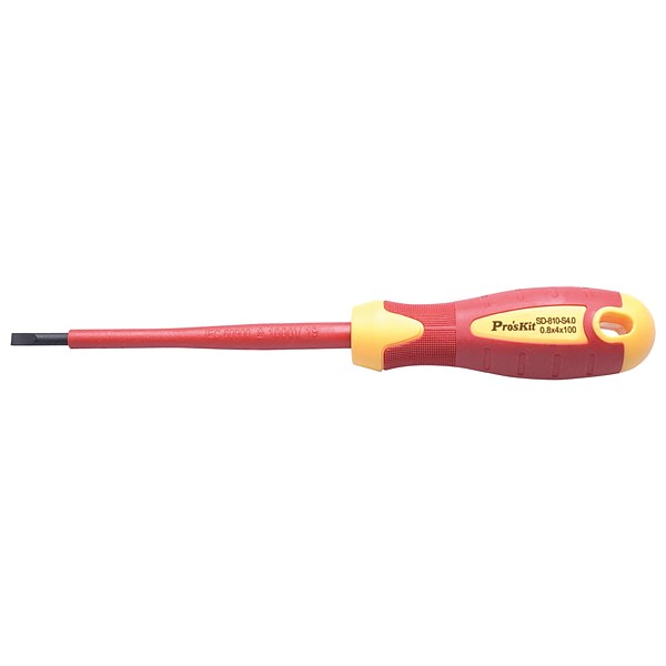 Destornillador aislado Plano 4,0x100mm DIN 1000V 