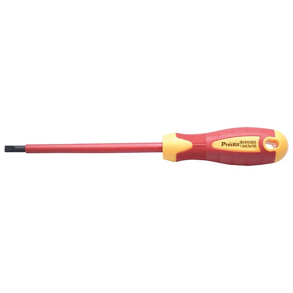 Destornillador aislado Plano 5,5x125mm DIN 1000V 