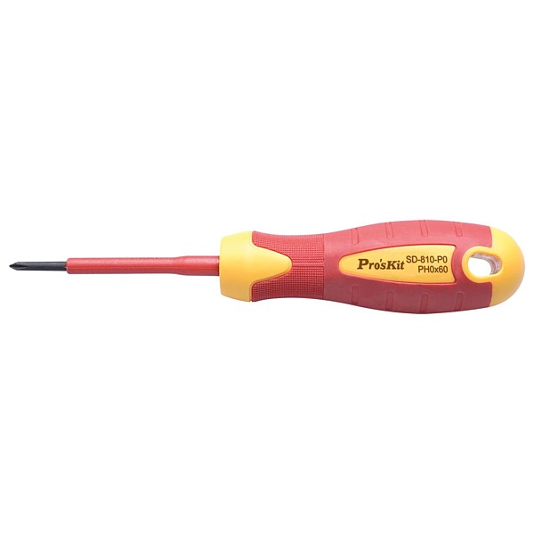 Destornillador aislado PH0 x100mm DIN 1000V 
