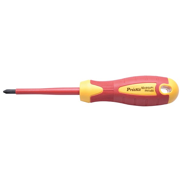 Destornillador aislado PH1 x80mm DIN 1000V 