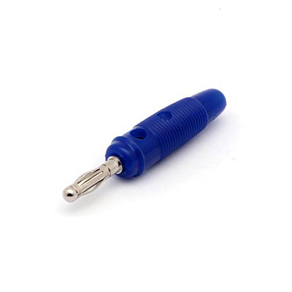 Banana 4mm Azul Flexible 24A 30VAC-60VDC